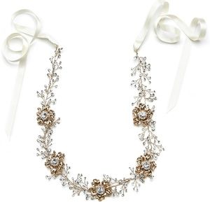 Untamed Petals Rhone Wedding Headpiece / Belt